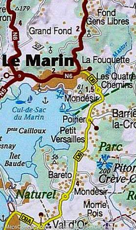 Carte routière n° 138 - Martinique | Michelin carte pliée Michelin 