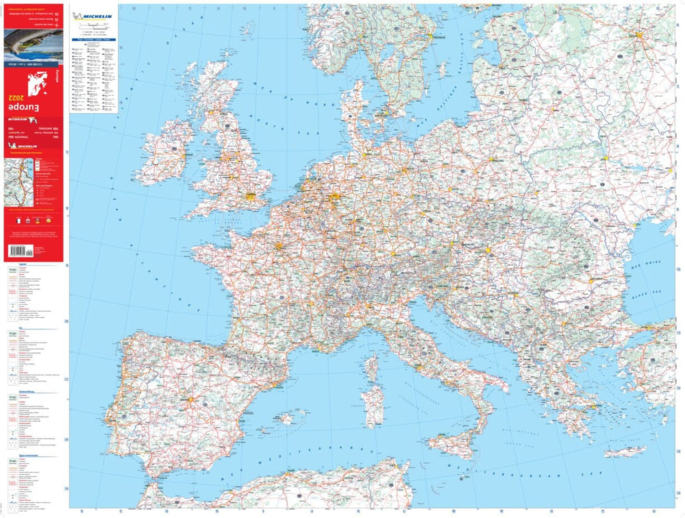 Carte routière n° 705 - Europe 2022 | Michelin carte pliée Michelin 