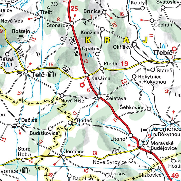 Carte routière n° 755 - République Tchèque | Michelin carte pliée Michelin 