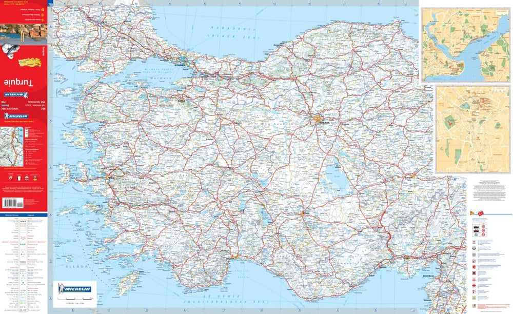 Carte routière n° 758 - Turquie | Michelin carte pliée Michelin 