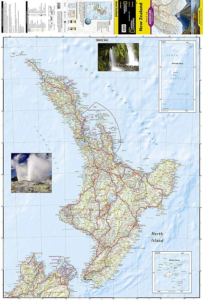 Carte routière - Nouvelle Zélande | National Geographic carte pliée National Geographic 