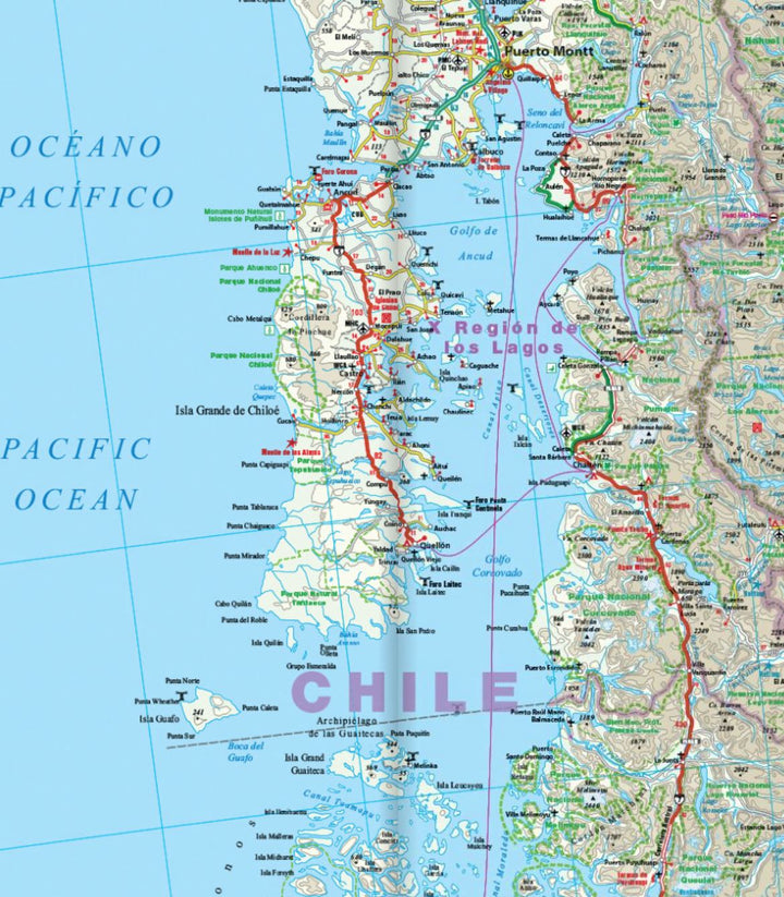 Carte routière - Patagonie & Terre de Feu | Reise Know How carte pliée Reise Know-How 