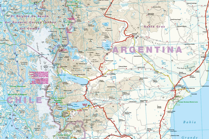 Carte routière - Patagonie & Terre de Feu | Reise Know How carte pliée Reise Know-How 