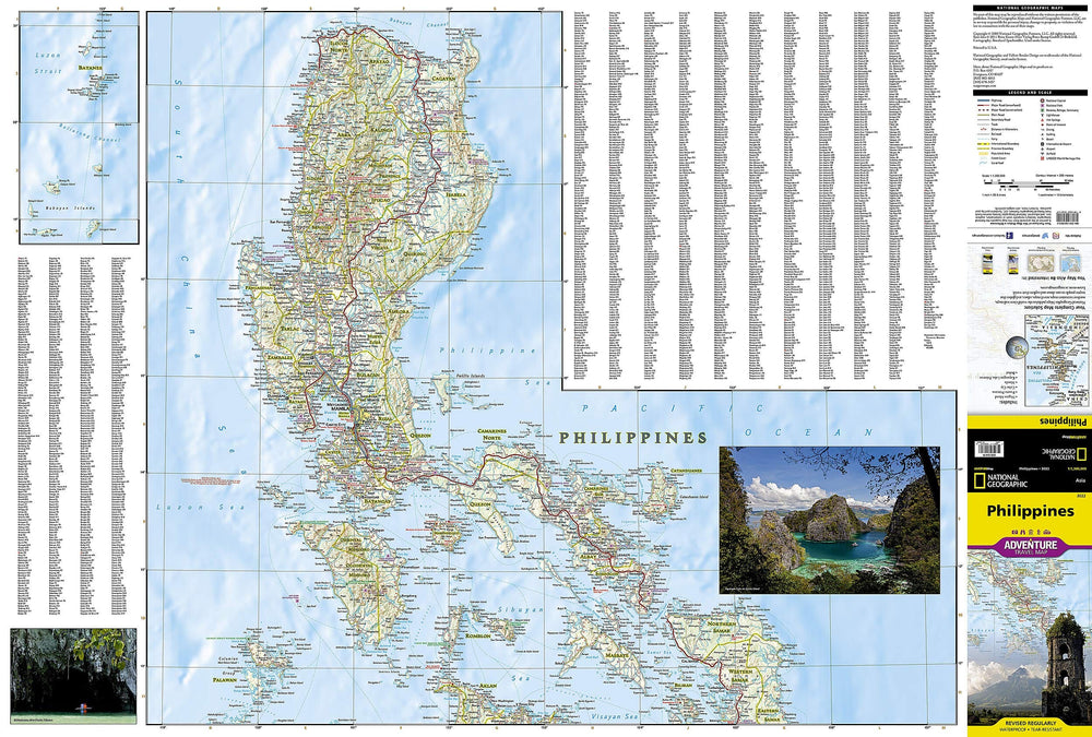 Carte routière - Philippines | National Geographic carte pliée National Geographic 