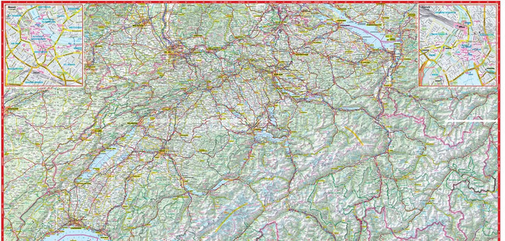 Carte routière plastifiée - Suisse | Express Map carte pliée Express Map 