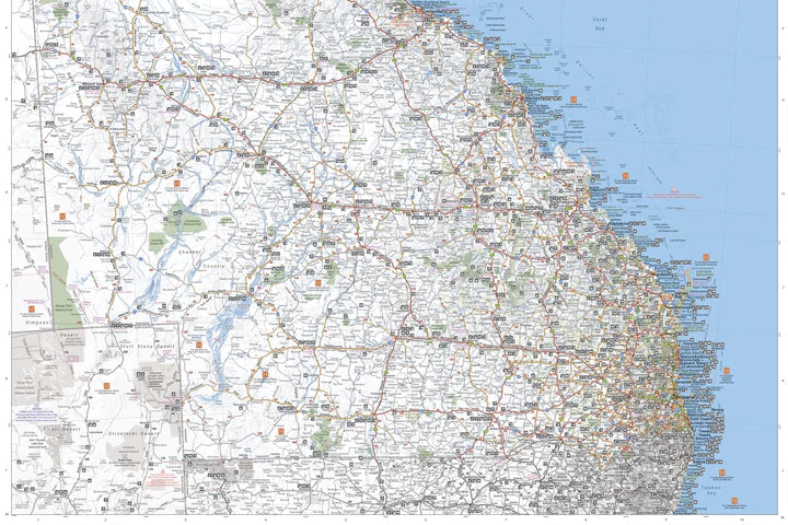 Carte routière - Queensland | Hema Maps - Handy map carte pliée Hema Maps 