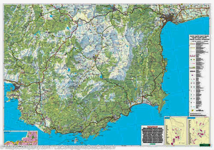 Carte routière de la Riviera Turque (Antalya, Kemer, Fethiye) | Freytag &#038; Berndt - La Compagnie des Cartes