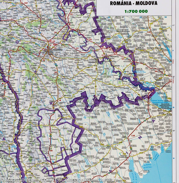 Carte routière - Roumanie & Moldavie au 1, 700 000 | Freytag & Berndt carte pliée Freytag & Berndt 