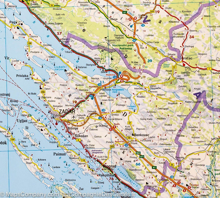 Carte routière - Slovénie, Croatie & Bosnie | Freytag & Berndt carte pliée Freytag & Berndt 
