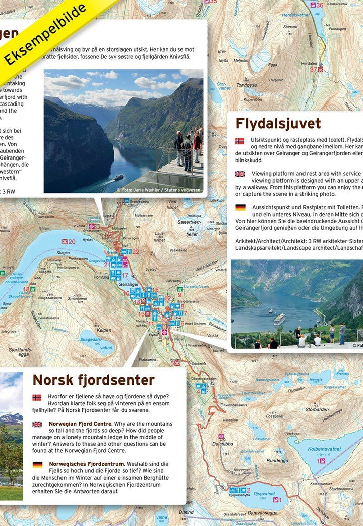 Carte routière touristique n° 02 - Ryfylke (Norvège) | Nordeca carte pliée Nordeca 