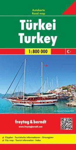 Carte routière de la Turquie | Freytag & Berndt - La Compagnie des Cartes
