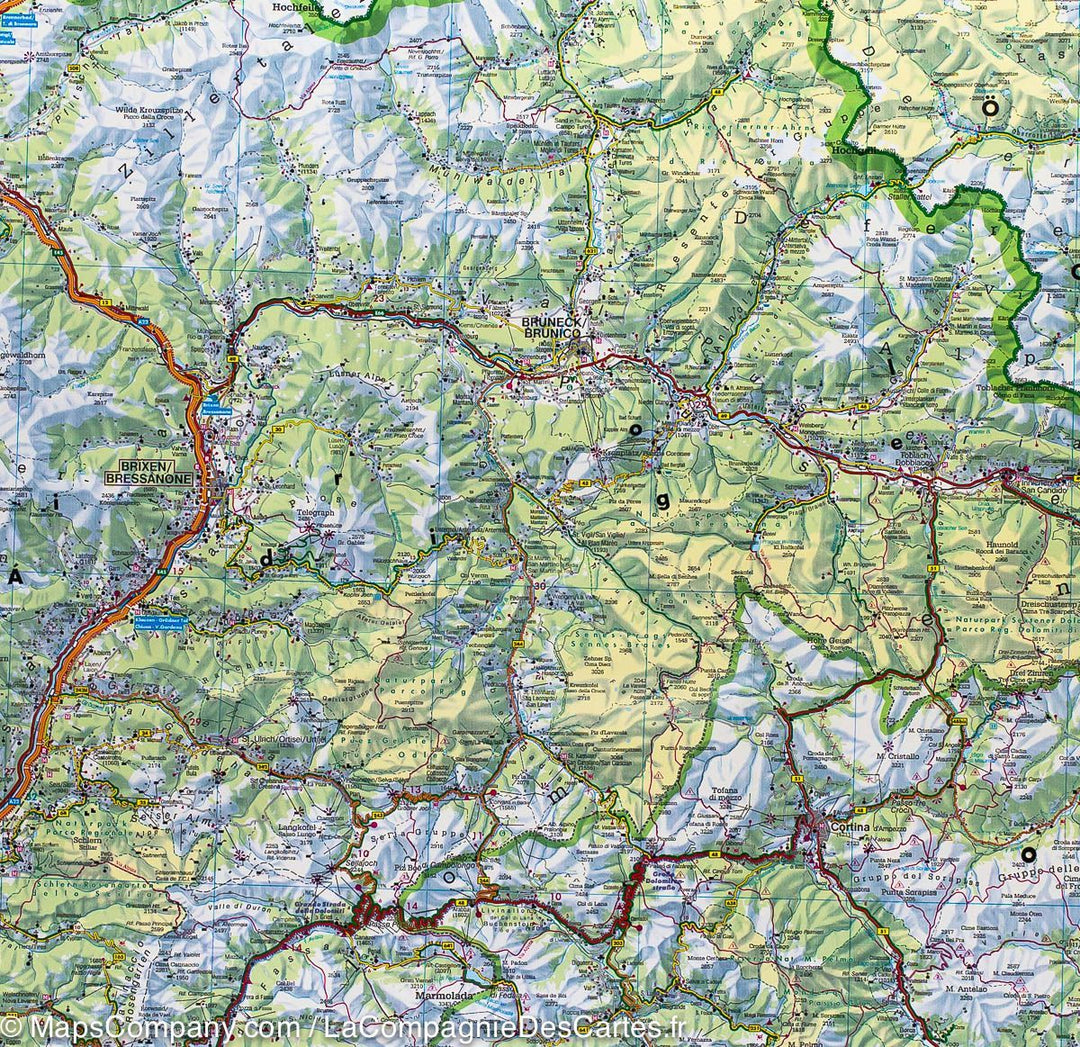Carte routière - Tyrol Sud, Trentin, Lac de Garde & Vénétie | Freytag & Berndt carte pliée Freytag & Berndt 