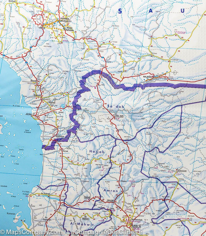 Carte routière - Yemen | Freytag & Berndt carte pliée Freytag & Berndt 