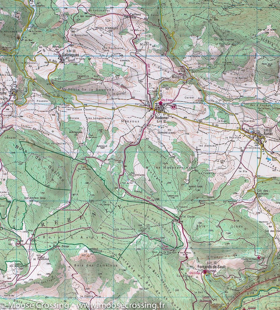 Carte TOP 25 n° 2248 ET - Axat, Quérigut & Gorges de l'Aude (Pyrénées) | IGN carte pliée IGN 