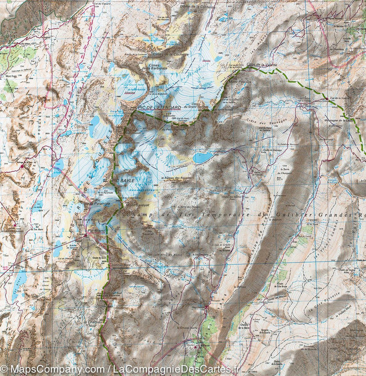Carte TOP 25 n° 3335 ETR (résistante) - Bourg d'Oisans & l'Alpe d'Huez (Alpes) | IGN carte pliée IGN 