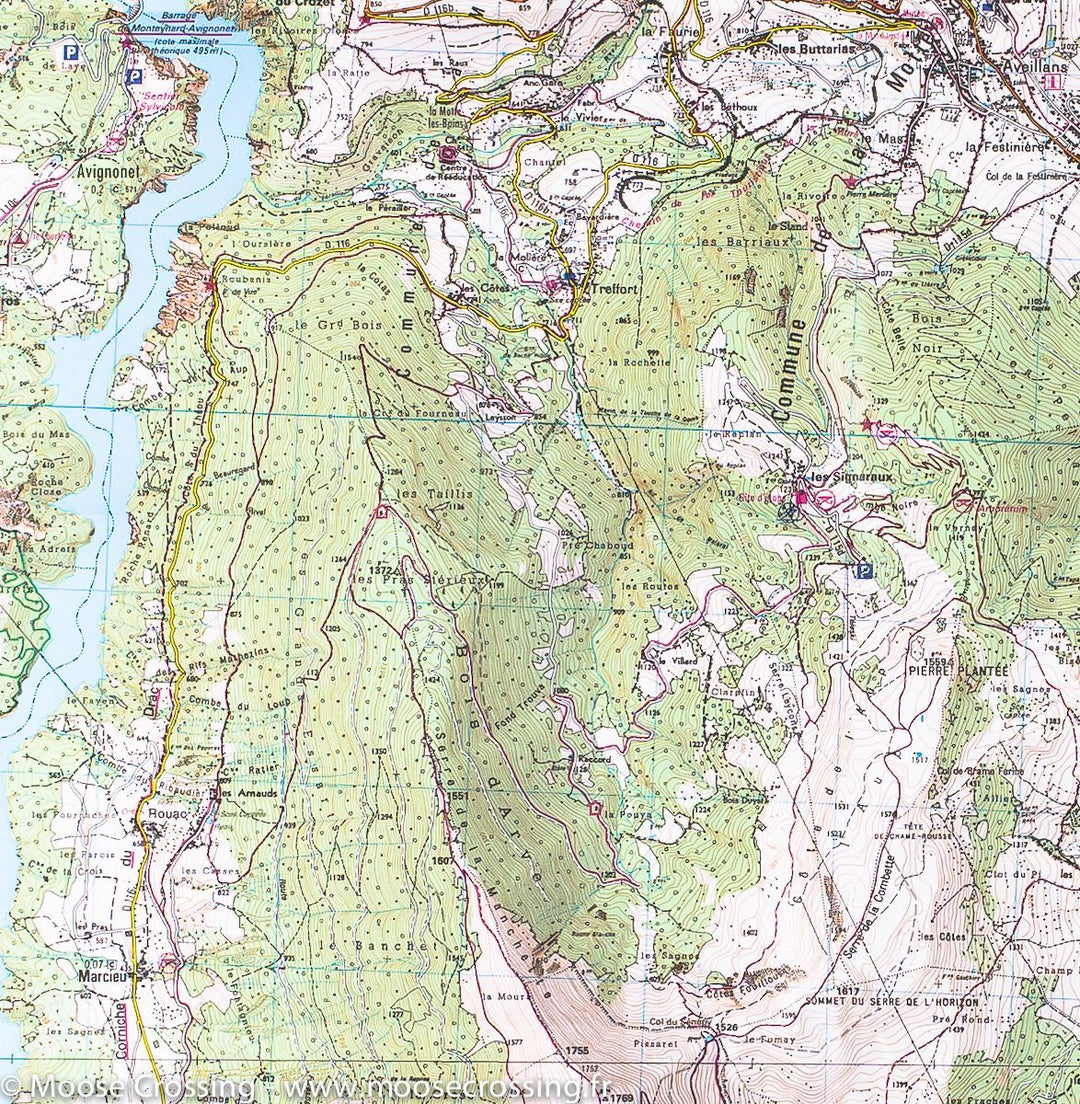 Carte TOP 25 n° 3336 OT - La Mure & Valbonnais (Alpes) | IGN carte pliée IGN 