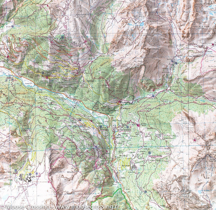 Carte TOP 25 n° 3532 ET - Les Arcs & La Plagne (PN de la Vanoise) | IGN carte pliée IGN 