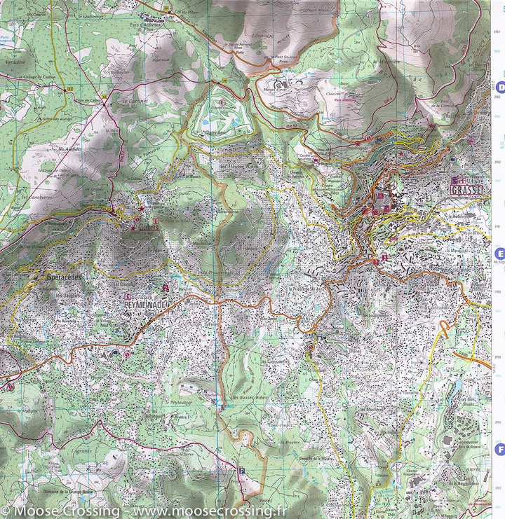 Carte TOP 25 n° 3543 ET - Haute Siagne | IGN carte pliée IGN 