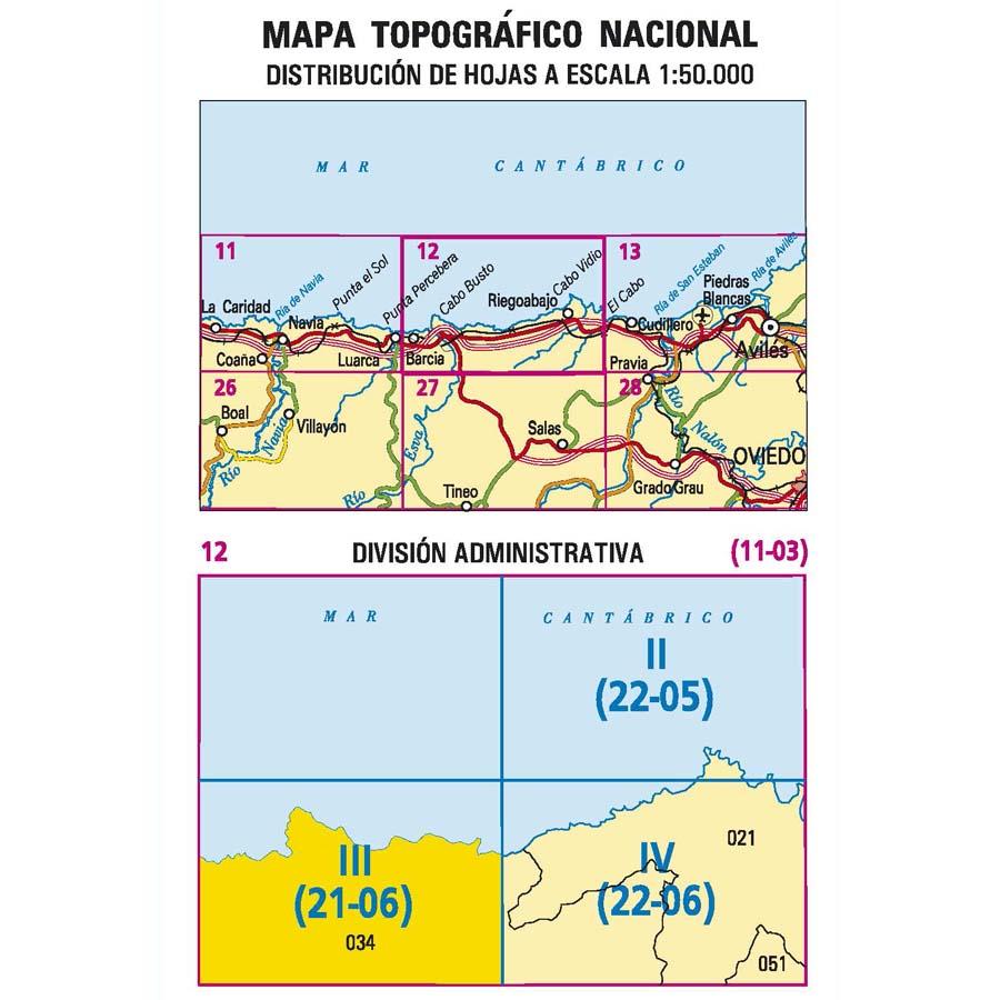 Carte topographique de l'Espagne - Barcia, n° 0012.3 | CNIG - 1/25 000 carte pliée CNIG 