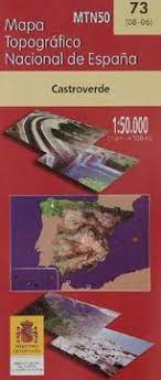 Carte topographique de l'Espagne n° 0073 - Castroverde | CNIG - 1/50 000 carte pliée CNIG 