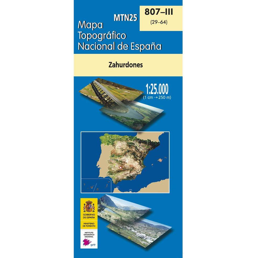 Carte topographique de l'Espagne n° 0807.3 - Zahurdones | CNIG - 1/25 000 carte pliée La Compagnie des Cartes - Le voyage et la randonnée 