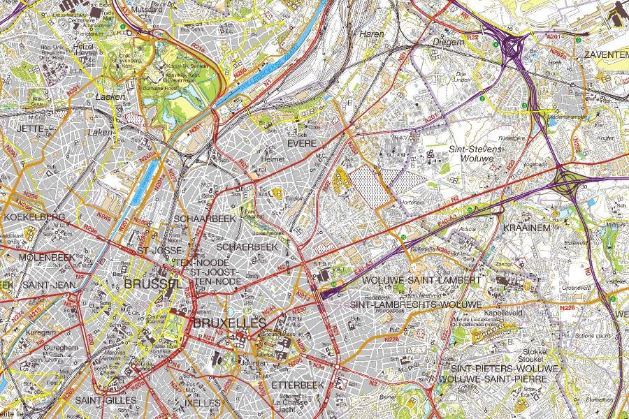 Carte topographique n° 09-03 - Arendonk (Belgique) | NGI - 1/50 000 carte pliée IGN Belgique 