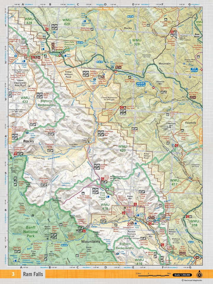 Central Alberta MapBook | Backroads Mapbooks atlas Backroads Mapbooks 