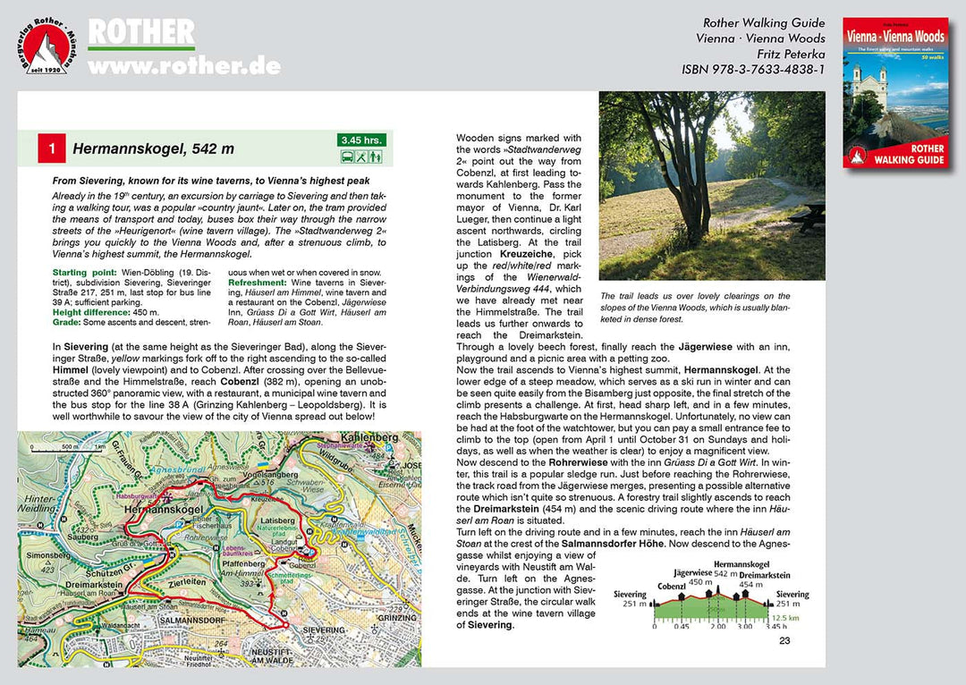 Guide de randonnée (en anglais) - Vienna | Rother guide de randonnée Rother 