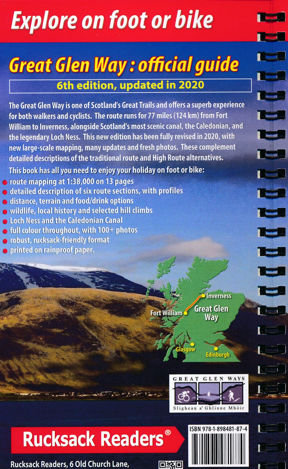 Guide de randonnées (en anglais) - Great Glen Way | Rucksack Readers guide de voyage Rucksack Readers 
