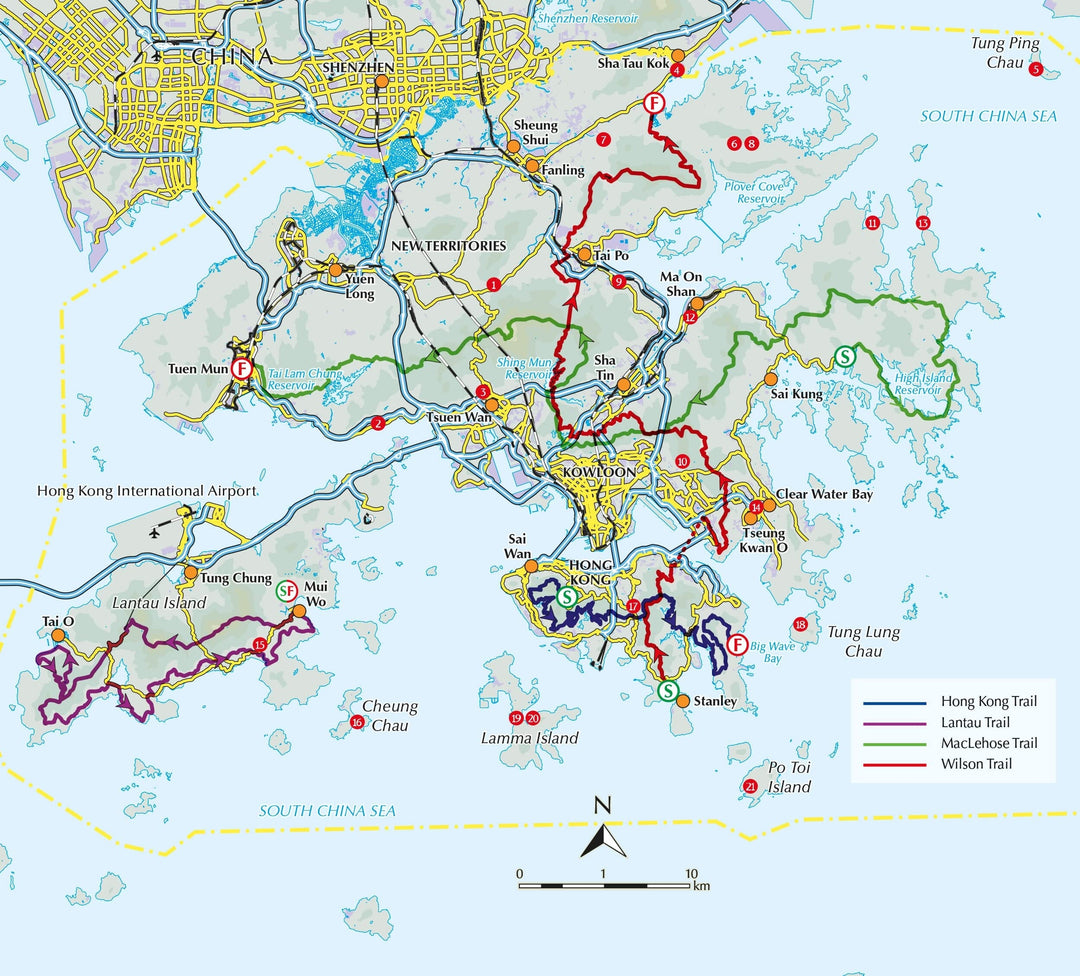 Guide de randonnées (en anglais) - Hiking in Hong Kong | Cicerone guide de randonnée Cicerone 