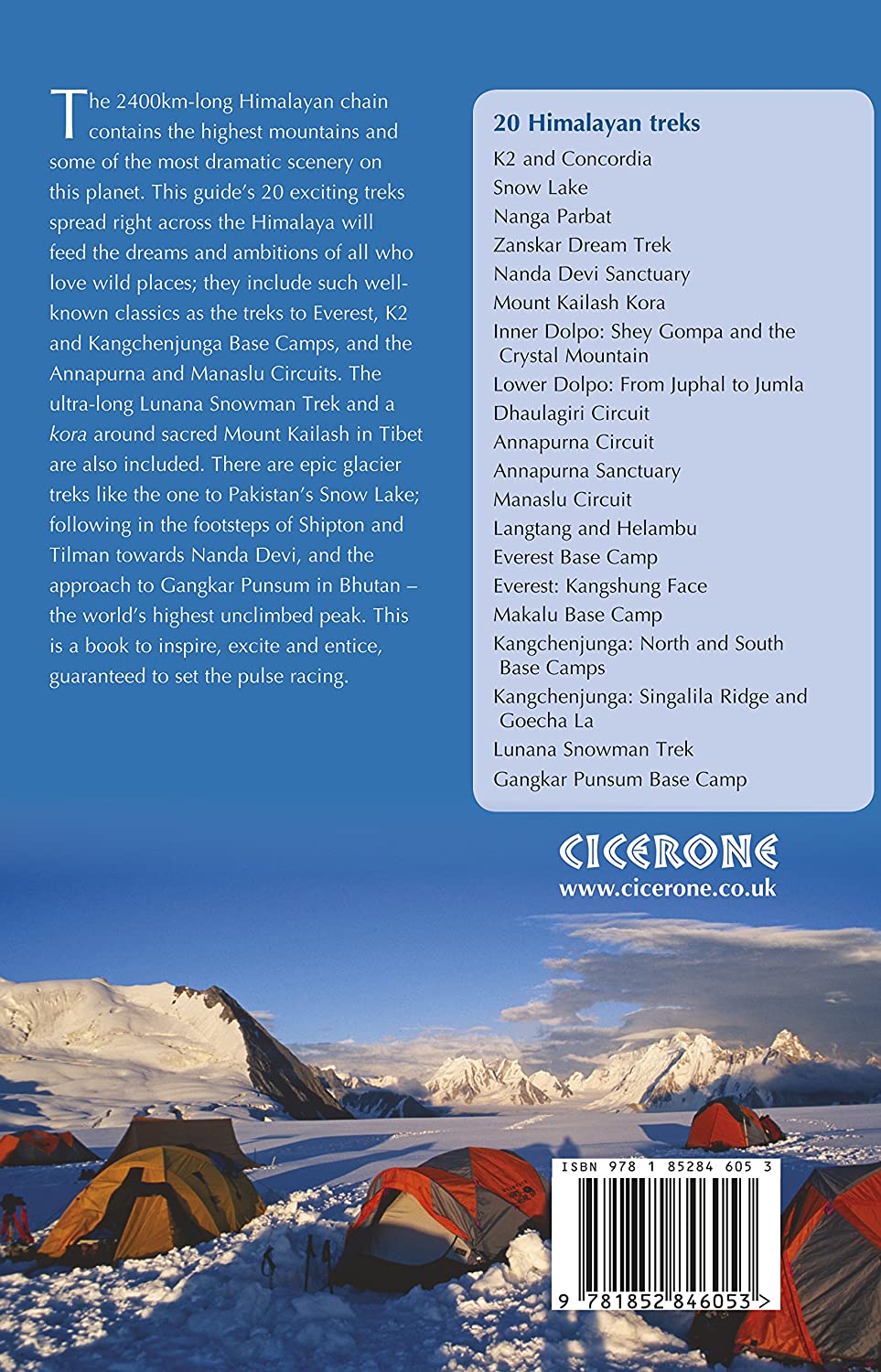 Guide de randonnées (en anglais) - Himalaya trekking - 20 memorable expeditions | Cicerone guide de randonnée Cicerone 