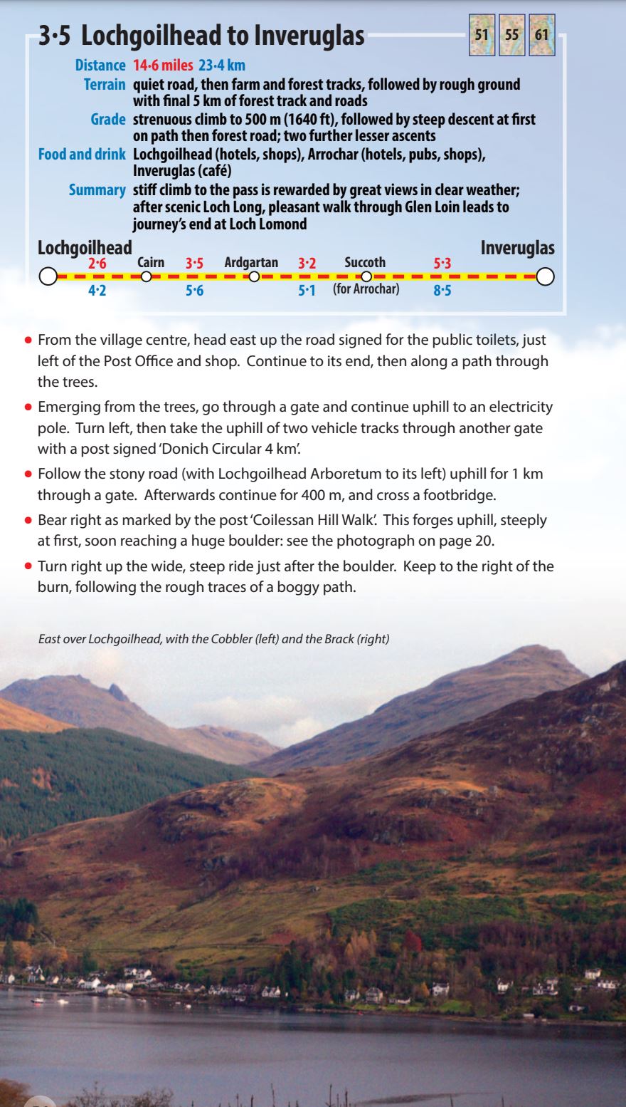 Guide de randonnées (en anglais) - Loch Lomond & Cowal Way | Rucksack Readers guide de voyage Rucksack Readers 