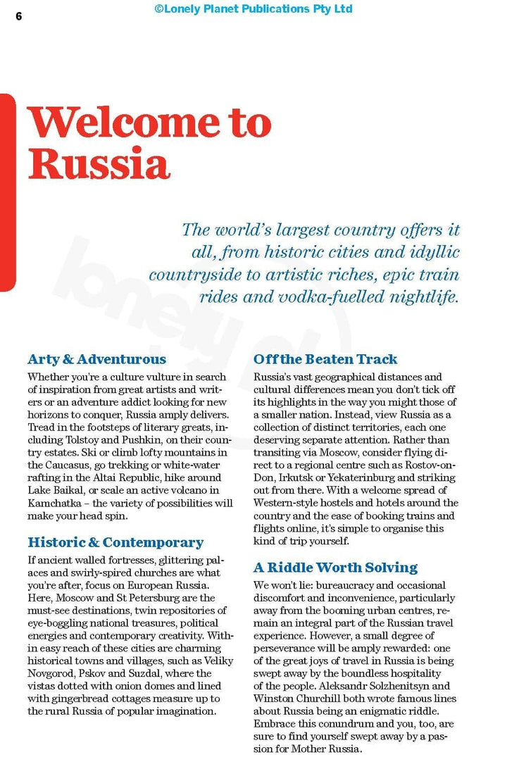 Guide de voyage (en anglais) - Russia | Lonely Planet guide de voyage Lonely Planet EN 