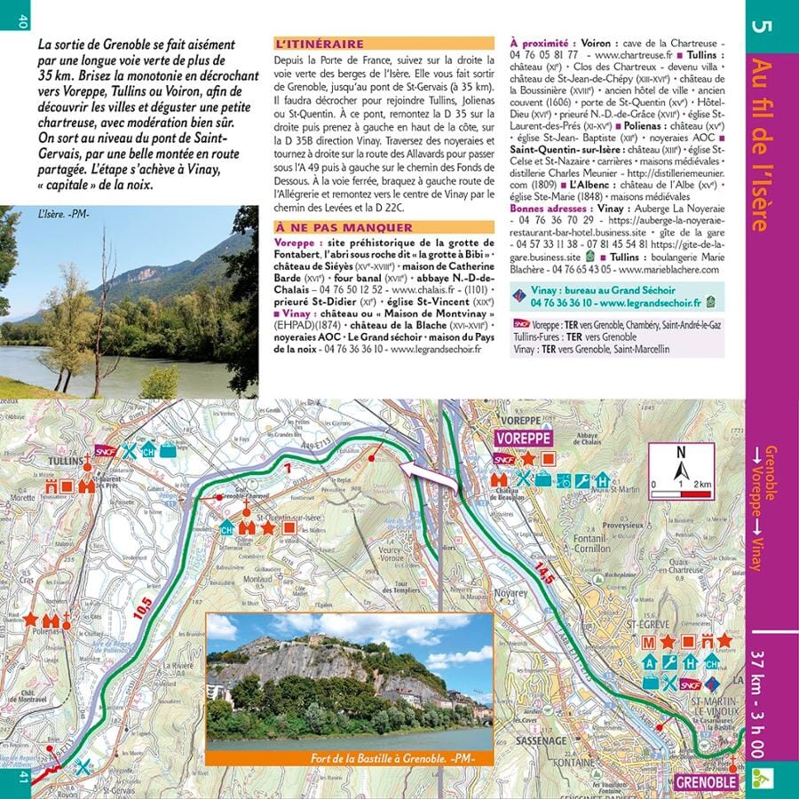 Guide vélo - Sillon alpin à vélo : Vallées de Chambéry, d'Annecy & Grésivaudan | Chamina guide petit format Chamina 