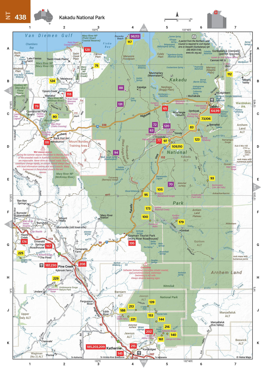 Guide - Where to Camp Guide : Australia | Hema Maps atlas Hema Maps 