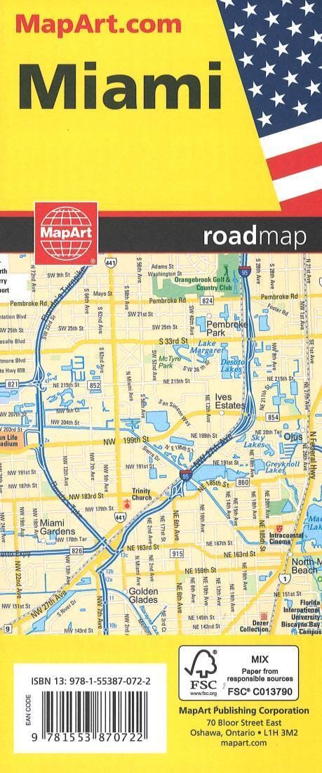 Miami - Florida Road Map | Canadian Cartographics Corporation Road Map 