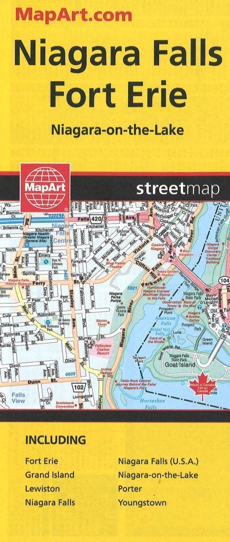 Niagara Falls And Fort Erie : Street Map | Canadian Cartographics Corporation Road Map 