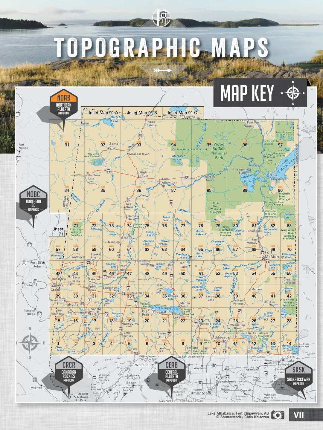 Northern Alberta MapBook | Backroads Mapbooks atlas Backroads Mapbooks 