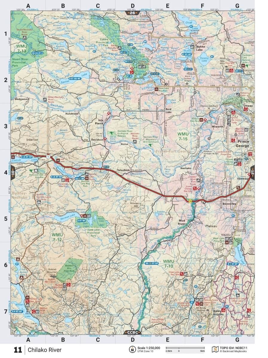 Northern British Columbia MapBook | Backroads Mapbooks atlas Backroads Mapbooks 