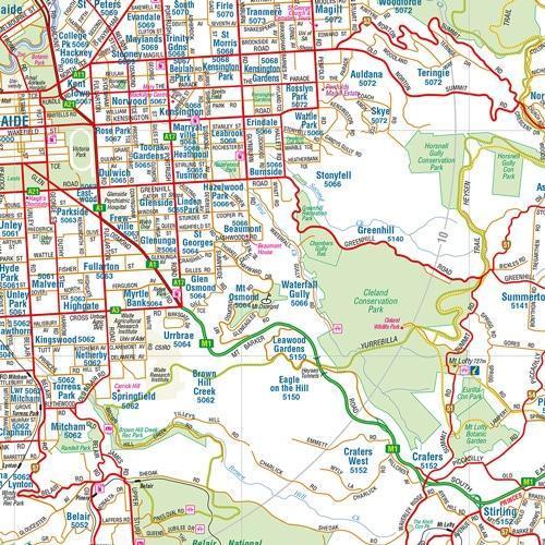 Plan - Adelaide et sa région (Australie) | Hema Maps carte pliée Hema Maps 