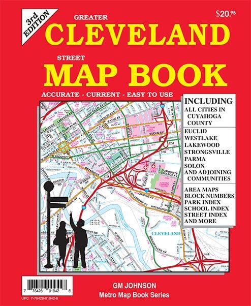 Greater Cleveland, OH street map book | GM Johnson atlas 