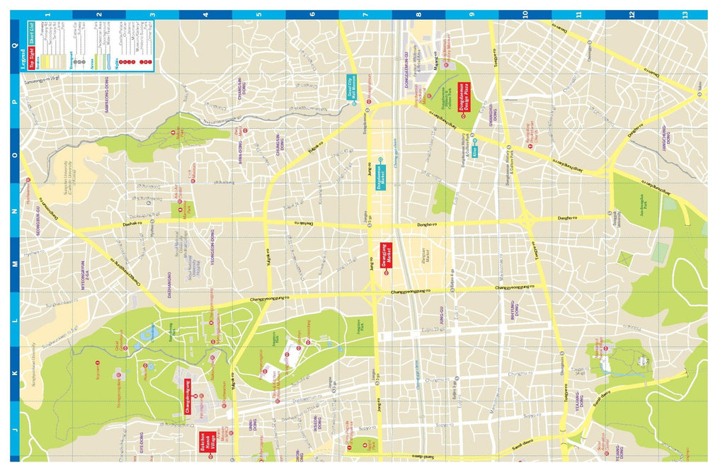Plan de ville (en anglais) - Seoul | Lonely Planet carte pliée Lonely Planet 