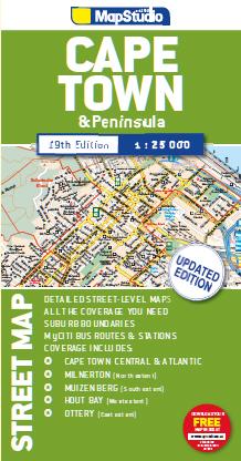 Plan de ville - Le Cap & Péninsule (Afrique du Sud) | MapStudio carte pliée MapStudio 