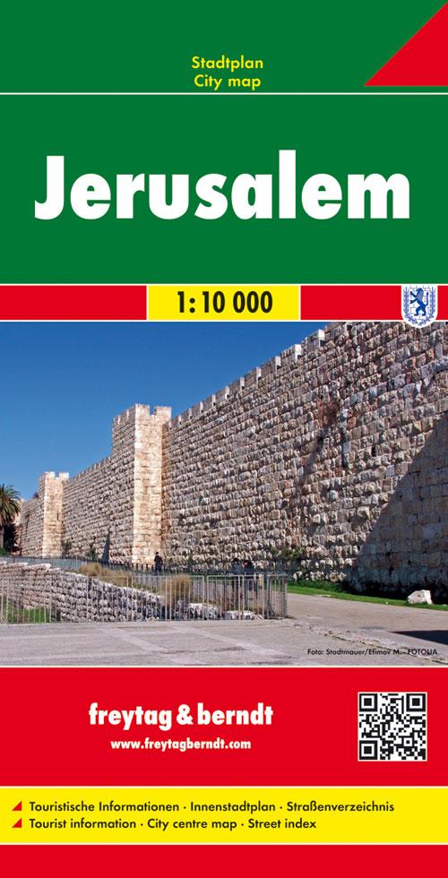 Plan détaillé - Jerusalem | Freytag & Berndt carte pliée Freytag & Berndt 
