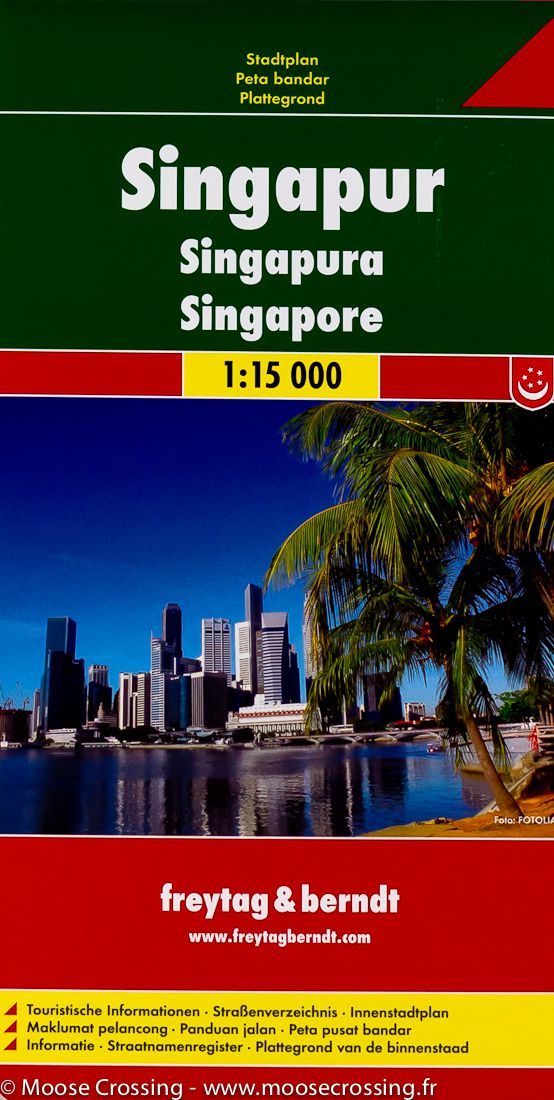Plan détaillé - Singapour | Freytag & Berndt carte pliée Freytag & Berndt 
