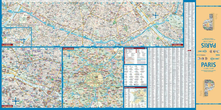 Plan plastifié - Paris | Borch Map carte pliée Borch Map 