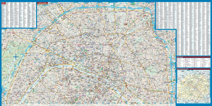 Plan plastifié - Paris | Borch Map carte pliée Borch Map 