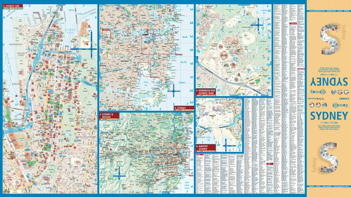Plan plastifié - Sydney | Borch Map carte pliée Borch Map 