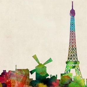 Poster décoratif - Paris | Maps International carte murale petit tube Maps International 