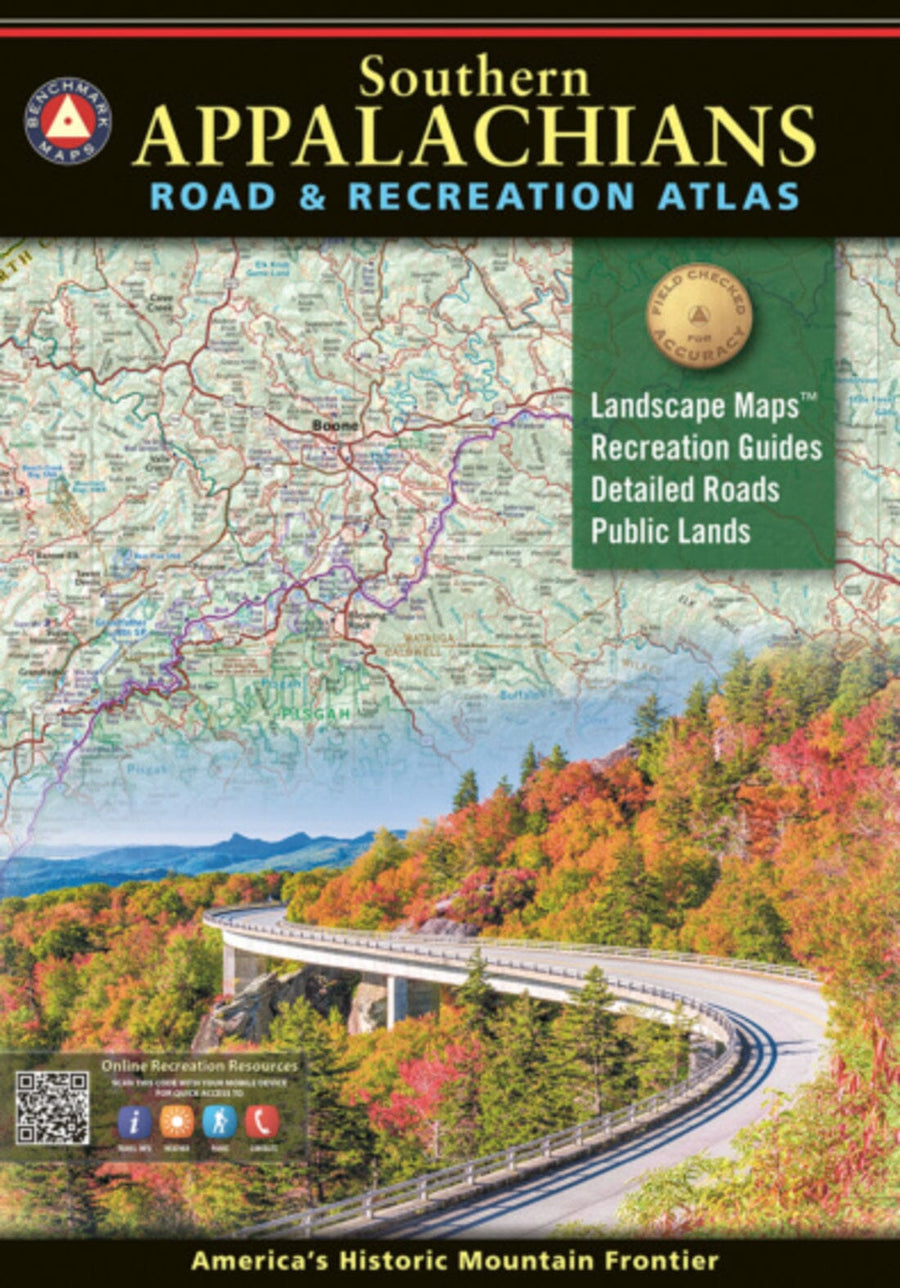 Southern Appalachians Road & Recreation Atlas | Benchmark Maps atlas 